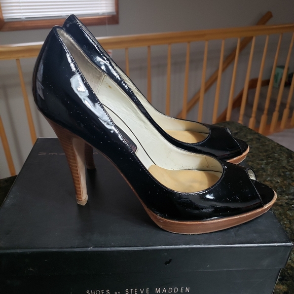 Steven By Steve Madden Shoes - Steven by Steve Madden Peep Toe Heels 8